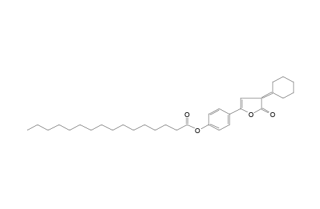 2(3H)-Furanone, 3-cyclohexylidene-5-(4-hexadecanoyloxyphenyl)-