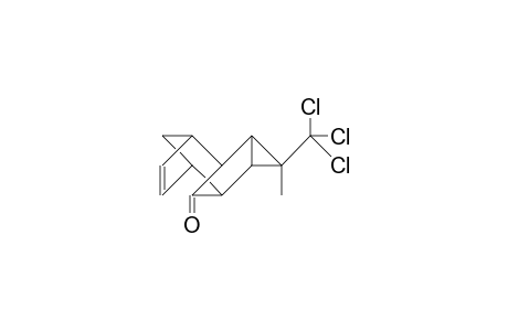 8-Methyl-8-trichloromethyl-tetracyclo(4.3.1.1/2,5/.0/7,9/)undec-3-en-10-one