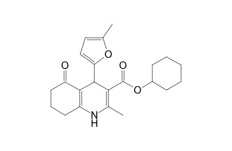 Cyclohexyl 2-methyl-4-(5-methyl-2-furyl)-5-oxo-1,4,5,6,7,8-hexahydro-3-quinolinecarboxylate