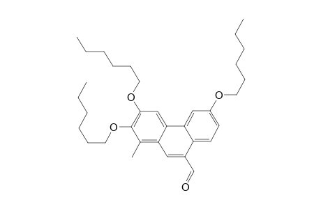 2,3,6-Tris(hexyloxy)-1-methyl-9-phenanthrencarboxaldehyde
