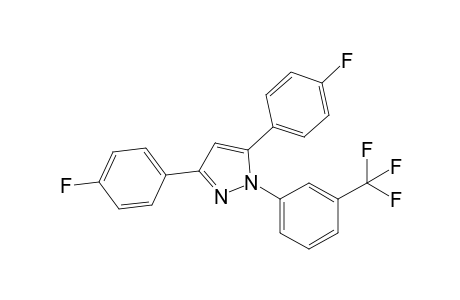 3,5-bis(4-Fluorophenyl)-1-[3-(trifluoromethyl)phenyl]pyrazole