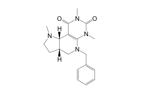 5-BENZYL-1,6,8-TRIMETHYL-2,3,R-3A,4,5,C-9B-HEXAHYDRO-1H-PYRROLO-[2',3':4,5]-PYRIDO-[2,3-D]-PYRIMIDINE-7,9-(6H,8H)-DIENE