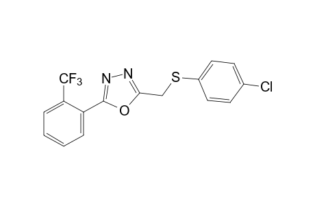 2-{[(p-CHLOROPHENYL)THIO]METHYL}-5-(alpha,alpha,alpha-TRIFLUORO-o-TOLYL)-1,3,4-OXADIAZOLE