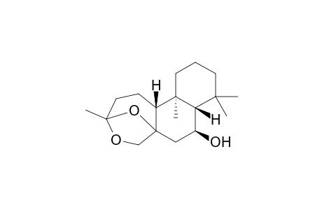 (+)-(3S,4S,9S,10R)-5,5,9,13-Tetramethyl-14,16-dioxatetracyclo[11.2.1.0(1,10).0(4,9)]hexadecan-3-ol