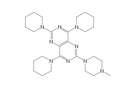 2-(4-methyl-1-piperazinyl)-4,6,8-tripiperidinopyrimido[5,4-d]pyrimidine