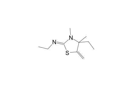 N-[(2Z)-4-Ethyl-3,4-dimethyl-5-methylene-1,3-thiazolidin-2-ylidene]ethanamine