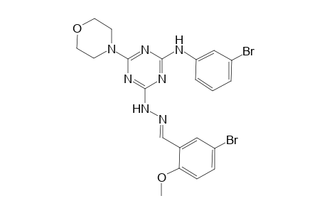 5-Bromo-2-methoxybenzaldehyde [4-(3-bromoanilino)-6-(4-morpholinyl)-1,3,5-triazin-2-yl]hydrazone