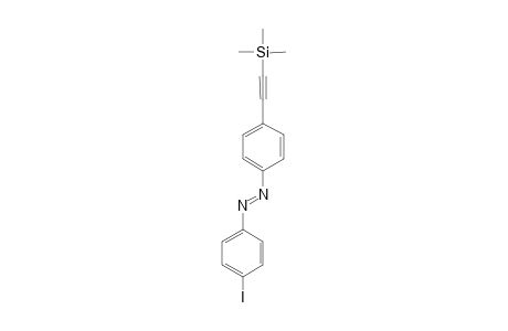(E)-1-(4-Iodophenyl)-2-{4-[(trimethylsilyl)ethynyl]phenyl}diazene