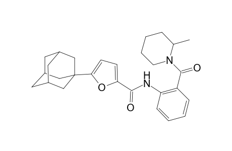 2-Furancarboxamide, N-[2-[(2-methyl-1-piperidinyl)carbonyl]phenyl]-5-tricyclo[3.3.1.1(3,7)]dec-1-yl-