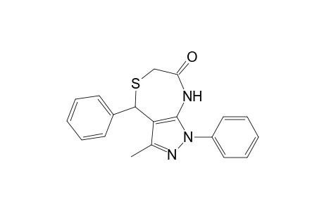 3-methyl-1,4-diphenyl-4,8-dihydro-1H-pyrazolo[3,4-e][1,4]thiazepin-7(6H)-one