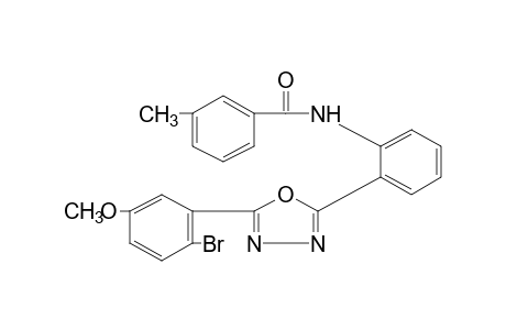 2'-[5-(2-bromo-5-methoxyphenyl)-1,3,4-oxadiazol-2-yl]-m-toluanilide