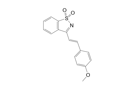 3-[(E)-2-(4-Methoxy-phenyl)-vinyl]-benzo[d]isothiazole 1,1-dioxide