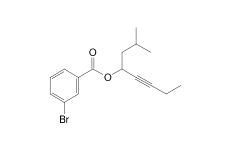 3-Bromobenzoic acid, 2-methyloct-5-yn-4-yl ester