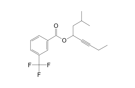 3-Trifluoromethylbenzoic acid, 2-methyloct-5-yn-4-yl ester