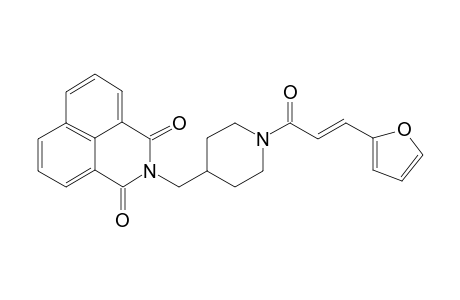 2-({1-[(2E)-3-(2-furyl)-2-propenoyl]-4-piperidinyl}methyl)-1H-benzo[de]isoquinoline-1,3(2H)-dione