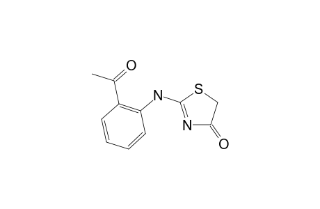 2-Acetylphenylamino-.delta(2).-thiazolin-4-one