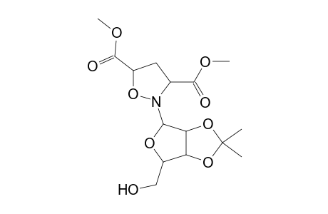 Isoxazolidin-3,5-dicarboxylic acid, 2-(2,3-isopropylidene)ribofuranyl-, dimethyl ester