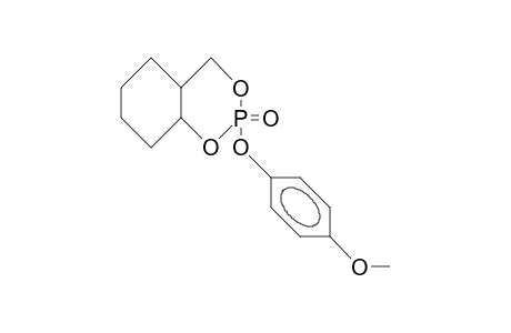 2-PARA-METHOXYPHENOXY-2-OXO-TRANS-5,6-TETRAMETHYLENE-1,3,2-DIOXAPHOSPHORINANE,2-PARA-METHOXYPHENOXY-1,3-DIOXA-2-PHOSPHA-TRANS-DECALIN-2-ONE