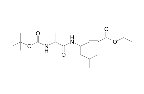 2-(E)-Heptenoic acid, (4S)-4-[(t-butoxycarbonyl-(R)-alanyl)amino]-6-methyl-, ethyl ester