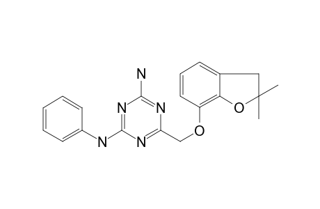 1,3,5-Triazine-2,4-diamine, 6-[[(2,3-dihydro-2,2-dimethyl-7-benzofuranyl)oxy]methyl]-N(2)-phenyl-