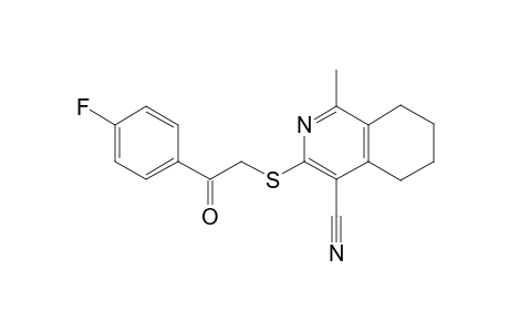 3-[(4-Fluorophenacyl)thio]-5,6,7,8-tetrahydro-1-methyl-4-isoquinolinecarbonitrile