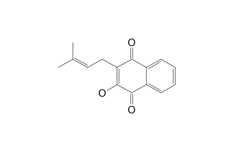 2-Hydroxy-3-(3-methyl-2-butenyl)-1,4-naphthoquinone