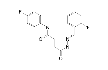 Butanoic acid, monoamide, monohydrazide, N-(4-fluorophenyl)-N2-(2-fluorobenzylideno)-