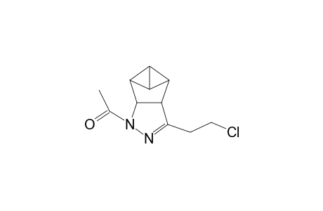 7-Acetyl-9-(2-chloroethyl)-7,8-diazatetracyclo[4.3.0.0(2,4).0(3,5)]non-8-ene