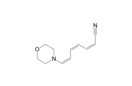 (2Z,4Z,6Z)-7-(4-morpholinyl)hepta-2,4,6-trienenitrile