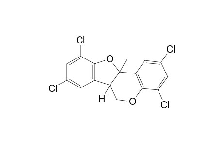 6a,11a-dihydro-11a-methyl-2,4,8,10-tetrachloro-6H-benzofuro[3,2-c][1]benzopyran