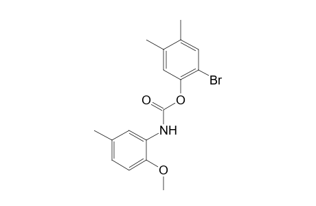 2-methoxy-5-methylcarbanilic acid, 6-bromo-3,4-xylyl ester