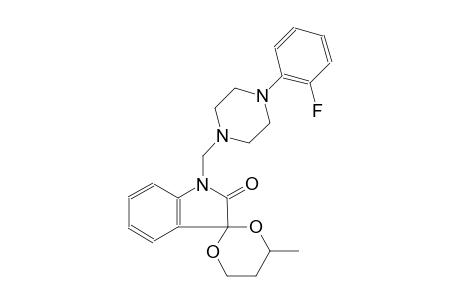 1-((4-(2-fluorophenyl)piperazin-1-yl)methyl)-4'-methylspiro[indoline-3,2'-[1,3]dioxan]-2-one