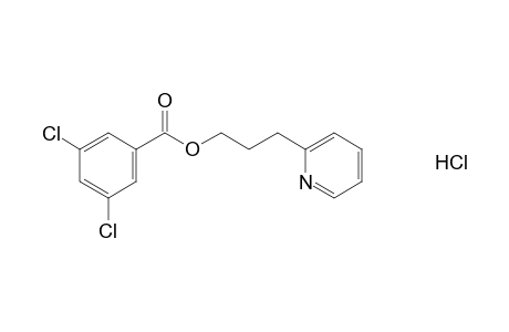 3,5-dichlorobenzoic acid, 3-(2-pyridyl)propyl ester, hydrochloride