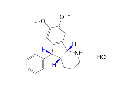 cis-4a,5,cis-4a,9b-7,8-dimethoxy-2,3,4,4a,5,9b-tetrahydro-5-phenyl-1H-indeno[1,2-b]pyridin, hydrochloride