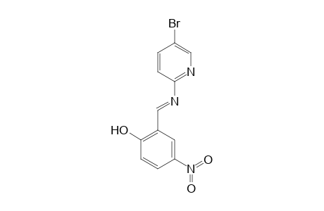 2-((E)-[(5-Bromo-2-pyridinyl)imino]methyl)-4-nitrophenol