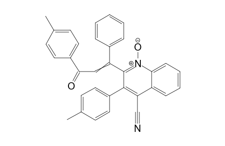 4-cyano-2-(3-oxo-1-phenyl-3-p-tolylprop-1-enyl)-3-p-tolylquinoline 1-oxide