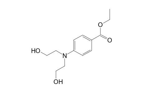 p-[bis(2-hydroxyethyl)amino]benzoic acid, ethyl ester