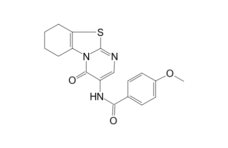 4-Methoxy-N-{13-oxo-8-thia-1,10-diazatricyclo[7.4.0.0(2,7)]trideca-2(7),9,11-trien-12-yl}benzamide