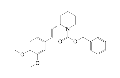 (2S)-N-(Carbobenzyloxy)-2-[(2E)-(3,4-dimethoxyphenyl)ethenyl]piperidine