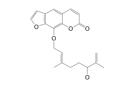 Lansiumarin-C [(E)-8-(6-hydroxy-3,7-dimethylocta-2,7-dienyloxy)psoralen]