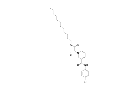 1-(carboxymethyl)-3-[(p-chlorophenyl)carbamoyl]pyridinium chloride, dodecyl ester