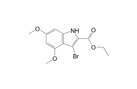 Ethyl 3-bromo-4,6-dimethoxyindole-2-carboxylate