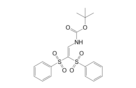 Carbamic acid, N-[2,2-bis(phenylsulfonyl)ethyl]-, t-butyl ester