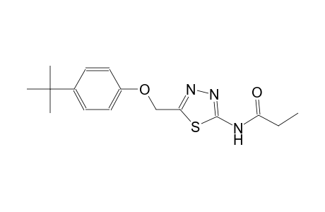 propanamide, N-[5-[[4-(1,1-dimethylethyl)phenoxy]methyl]-1,3,4-thiadiazol-2-yl]-