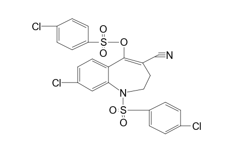 8-chloro-1-[(p-chlorophenyl)sulfonyl]-2,3-dihydro-5-hydroxy-1H-1-benzazepine-4-carbonitrile, p-chlorobenzenesulfonate (ester)