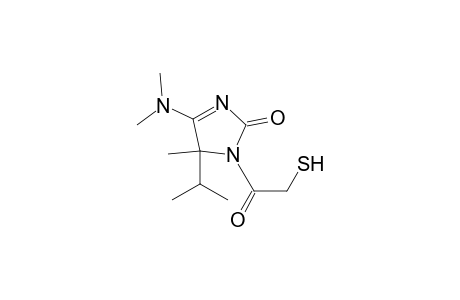 5-(Dimethylamino)-3,4-dihydro-4-isopropyl-3-(2-mercapyoacetyl)-4-methyl-2H-imidazol-2-one