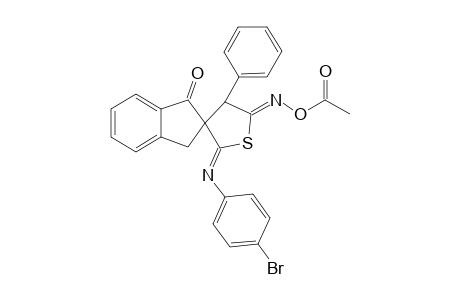 5'-ACETOXYIMINO-2'-(4-BROMOPHENYLIMINO)-4'-PHENYL-1-OXO-2',3',4',5'-TETRAHYDROSPIRO-[INDANE-2,3'-THIOPHENE]