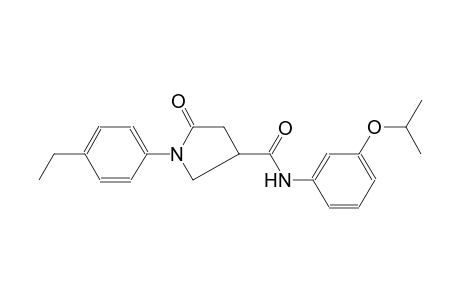 1-(4-ethylphenyl)-N-(3-isopropoxyphenyl)-5-oxo-3-pyrrolidinecarboxamide