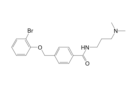 4-[(2-bromophenoxy)methyl]-N-[3-(dimethylamino)propyl]benzamide