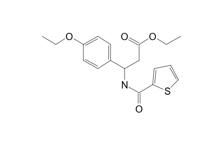 Propionic acid, 3-(4-ethoxyphenyl)-3-[(thiophene-2-carbonyl)amino]-, ethyl ester